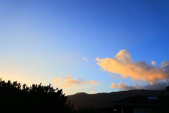 八丈島の夜明け