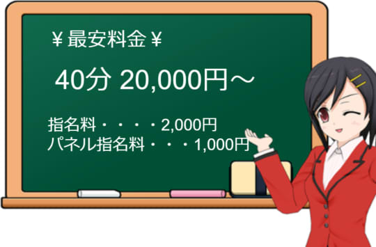 ファッションソープ阪神の料金表