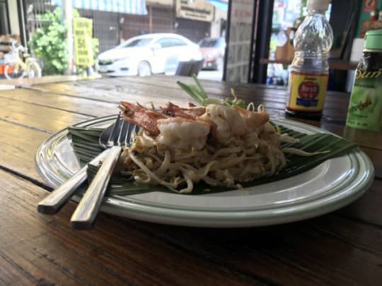 タイ料理のパッタイシーフード