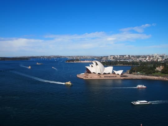 オペラハウスとシドニー湾