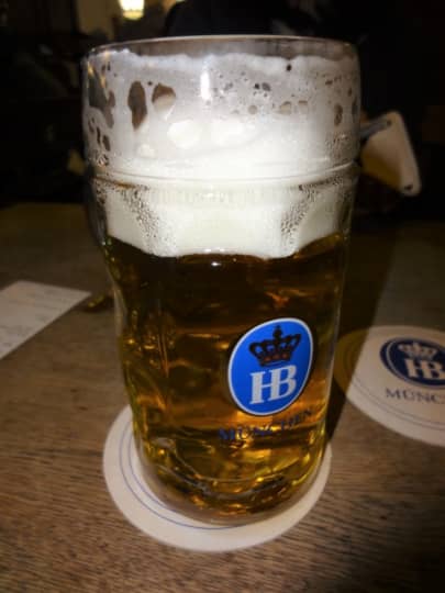 ミュンヘンのホフブロイのビール