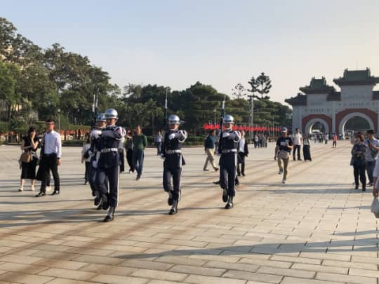 忠烈祠　衛兵交代式