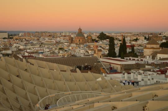 夕方のセビージャ