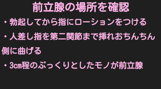 前立腺の場所を確認