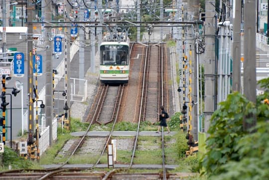 下町を走る都電