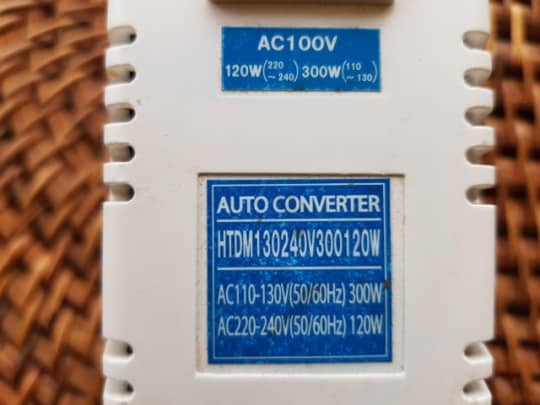 変圧器のラベル