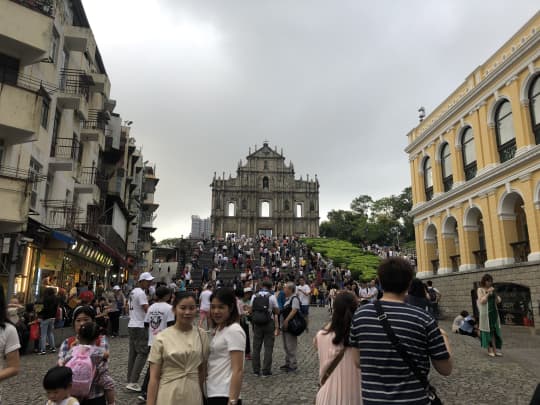 マカオ　聖ポール天主堂跡