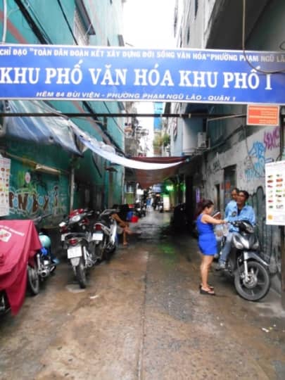 ホーチミンのバックパッカー街