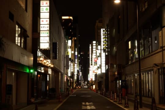 銀座の裏路地