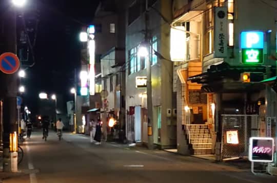山口湯田温泉歓楽街