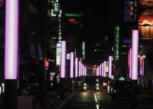 大分市夜の繁華街