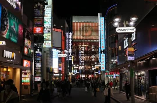 渋谷_夜_繁華街