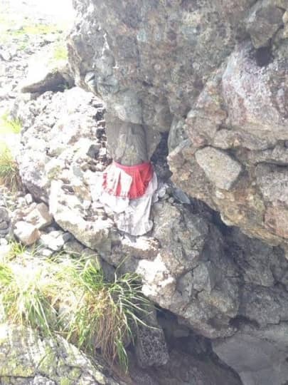 登山を見守ってくださる