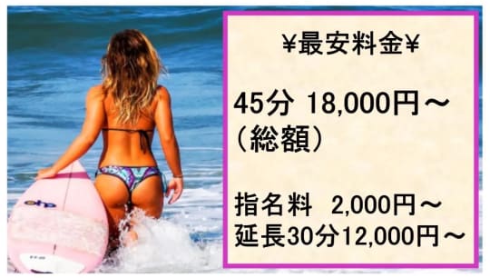 バニーコレクションの料金表