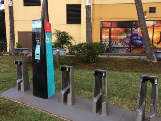 シェアバイクBiki空のステーション