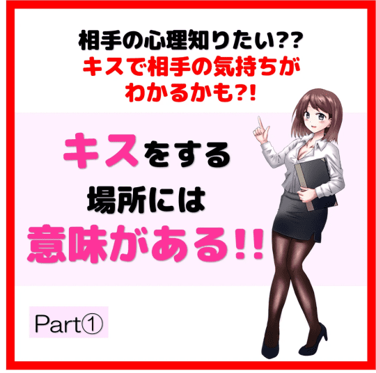 キスする場所の意味