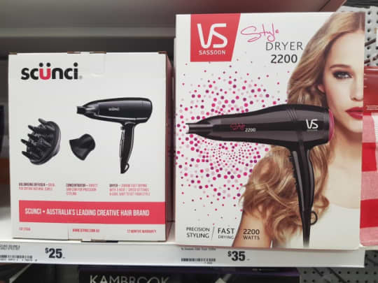 ヘアドライヤー