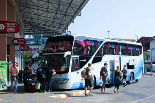 バンコクからチャンマイへバス