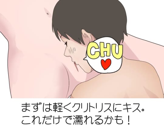 クリトリスにキス