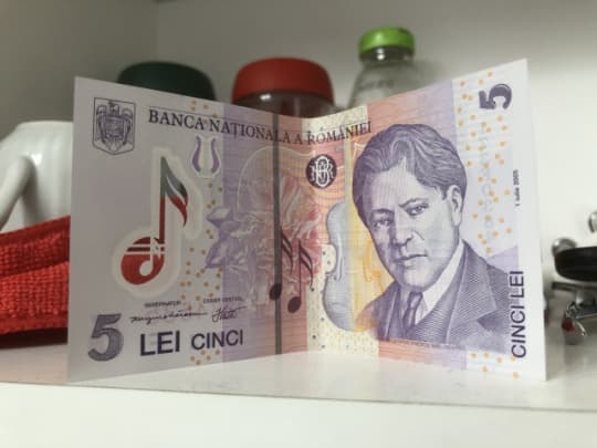 ルーマニアの5レイ通過