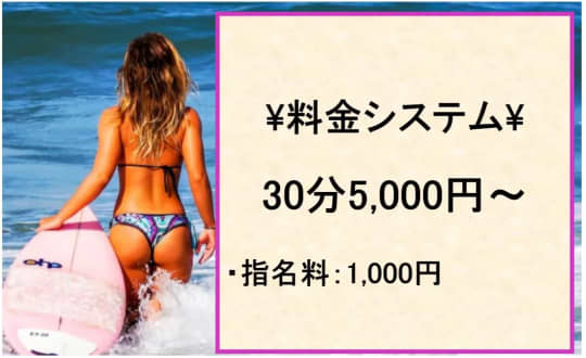 水色(ミズイロ)の料金表