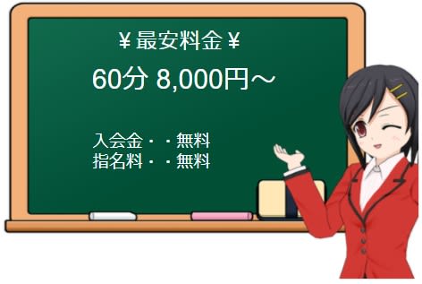 ちょい！ぽちゃ萌っ娘倶楽部Hip's(ヒップス)西船橋店の料金システム