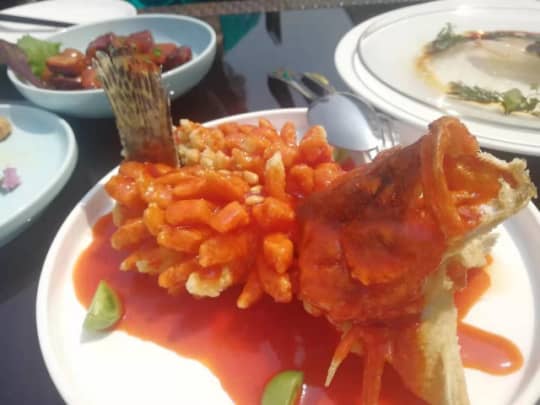魚料理も中華風だとこんな感じ！
