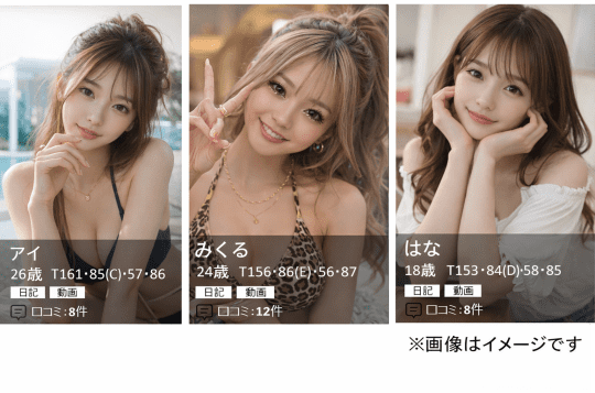 英国屋 片山津のキャストのイメージ画像