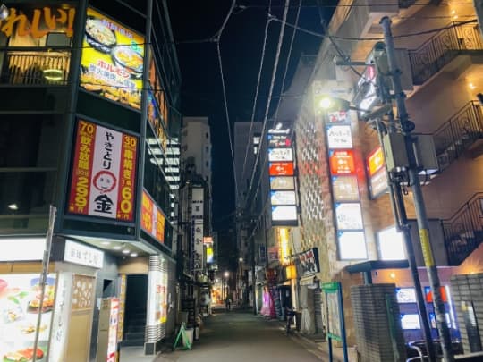 夜の新橋