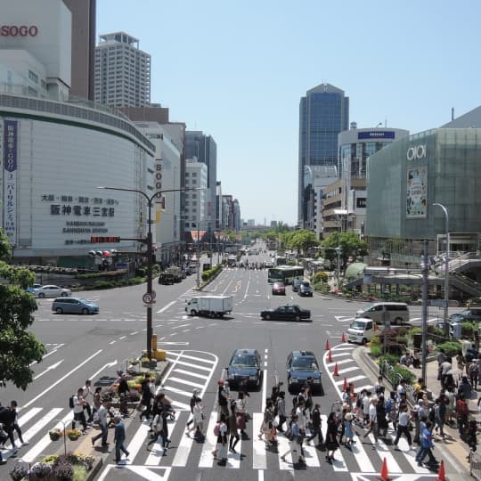 三宮の中心