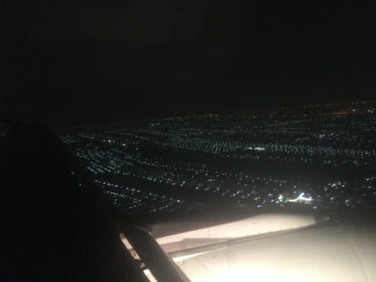 飛行機から見たチェンマイ