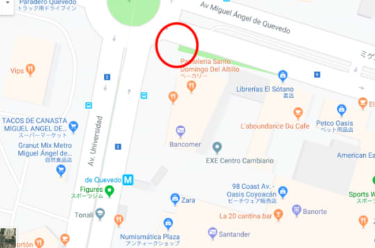バス乗り場地図