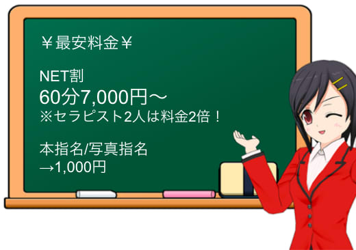 歌舞伎蝶の料金表
