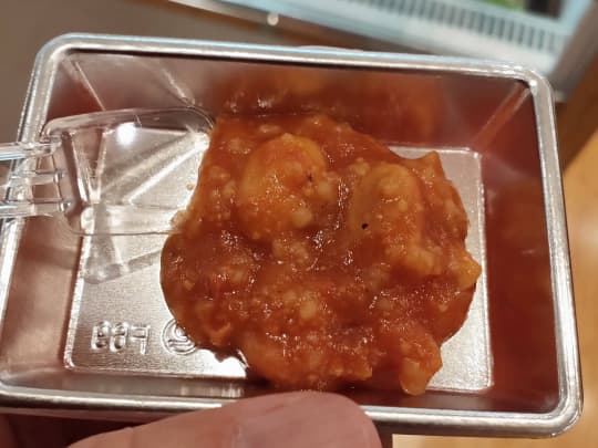 テスト中の濃厚トマト味打ち豆リゾット