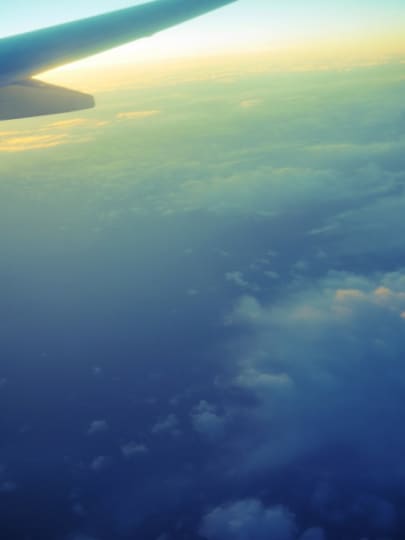 飛行機からの景色