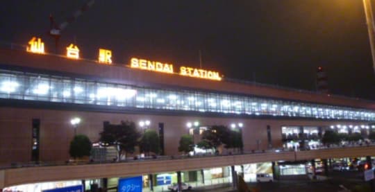 仙台駅の夜