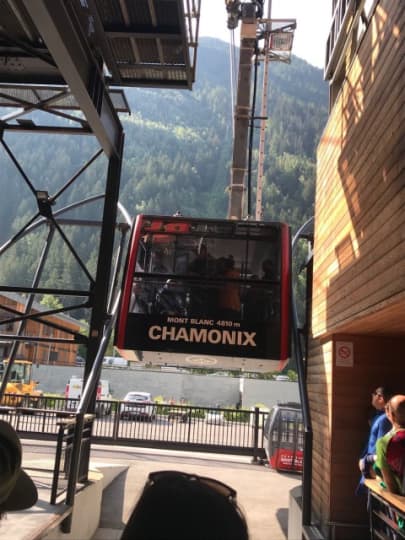 エギーユデュミディ　ロープウェイ