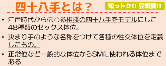 四十八手とは？