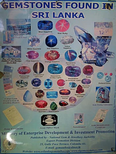 スリランカで採れる宝石・貴石