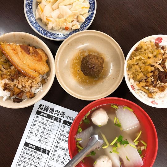 南豐魯肉飯　menu