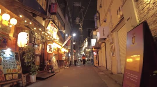 三宮 夜