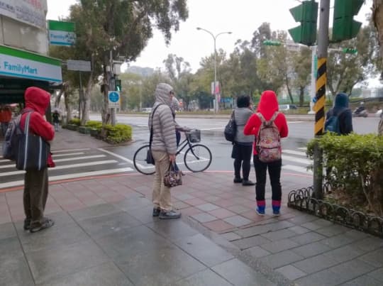 雨の日の台北