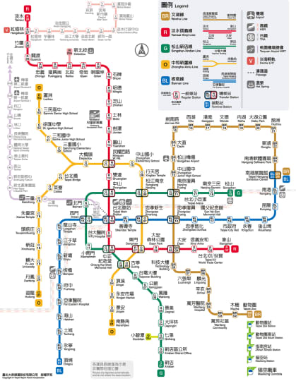 MRTの路線図
