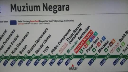 クアラルンプールに新登場したMRT