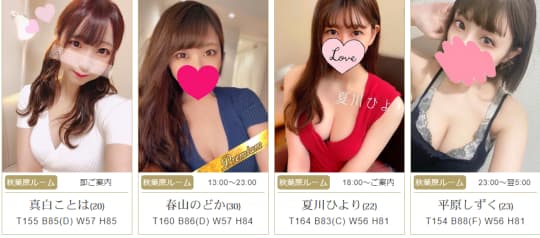 ラグタイム秋葉原の在籍一覧