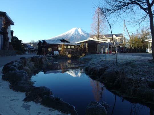 忍野八海　富士山