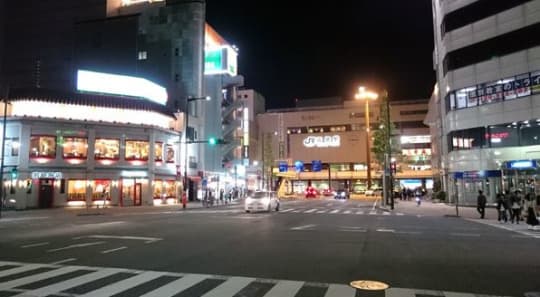高崎夜の風景