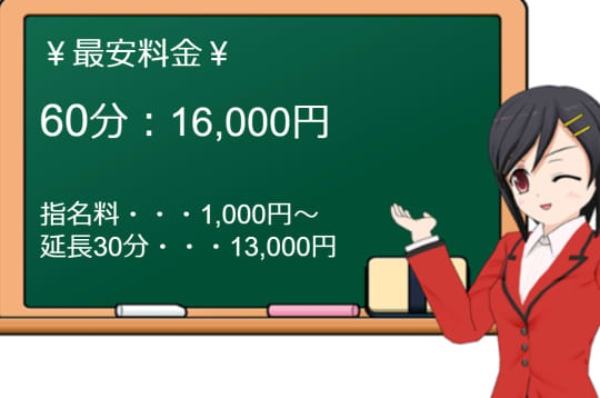 ギャルズネットワーク大阪店の料金表