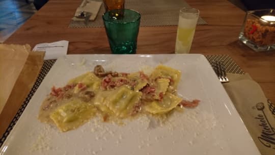 量が少ないパスタ