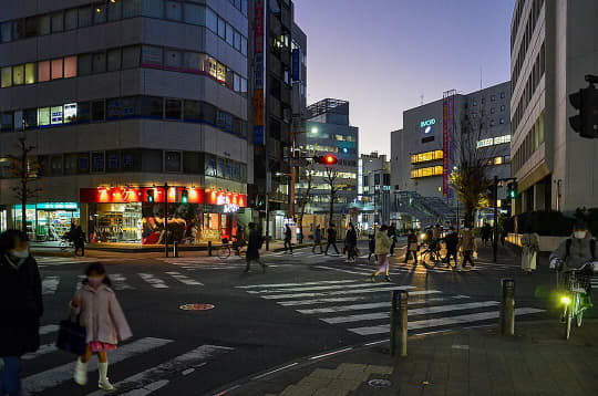 本厚木の街の風景